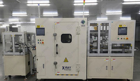 Uso de la radiografía de microfoco para inspeccionar la alineación del ánodo y el cátodo para la batería de litio de polímero