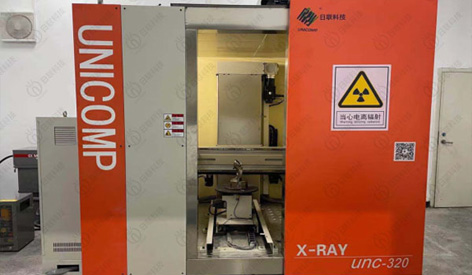 Radiografía de 320KV NDT utilizada para la detección de defectos de fundición de vivienda de vórtice automotriz