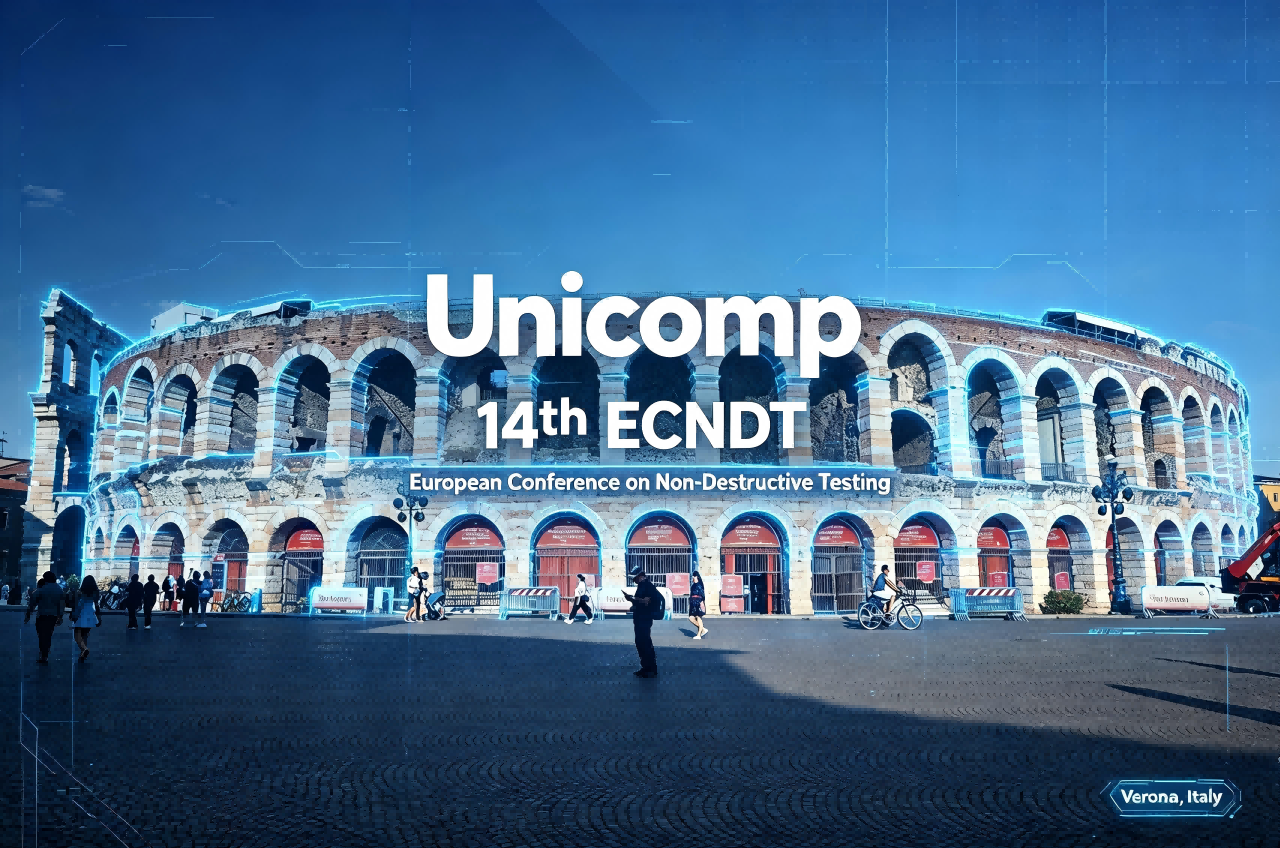 Unicomp concluye premiando la participación en la 14ª ECNDT 2026 en Verona | Garantiza un pedido personalizado de equipos END